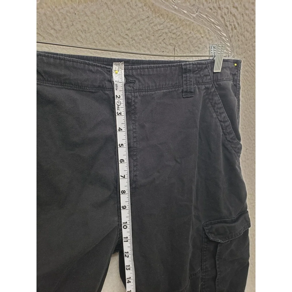 Wrangler Cargo Pants Mens 38x32 Black Relaxed Fit Utility Pocket Outdoor Comfort